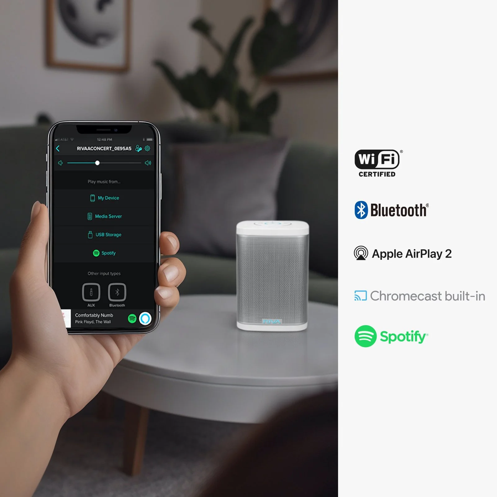 RIVA FESTIVAL ワイヤレススピーカー ハイレゾ対応 Amazon.com: RIVA Upgraded Festival Wi-Fi Bluetooth Hi-Fi